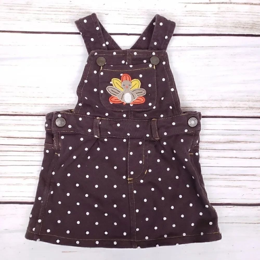 Baby girl fall winter lot Thanksgiving dress 6 mo - Picture 2 of 7